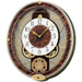 Seiko Melodies in Motion Wall Glass Clock - Gold Hands - Wood Dial - QXM265BRH