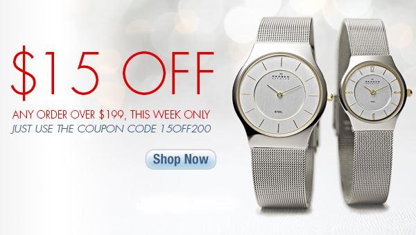 $15 Off At WatchCo.com! - WatchCo.com