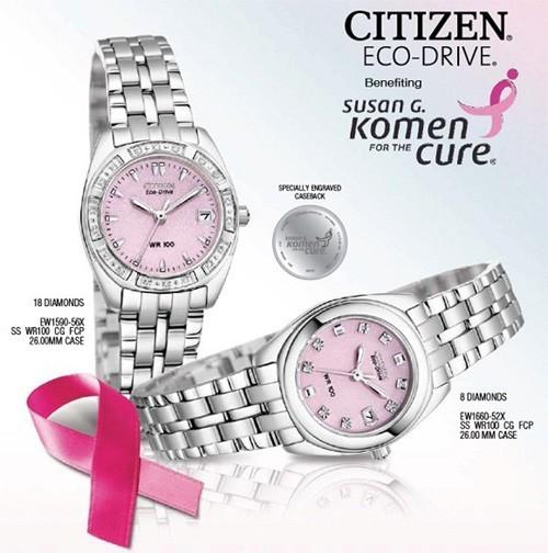Just Arrived: Citizen Pink Watches Supporting Breast Cancer Awareness & The Susan G. Komen Foundation - WatchCo.com