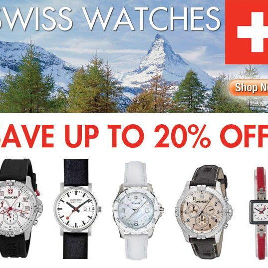 Swiss Watches - Save Up To 20% Off! - WatchCo.com