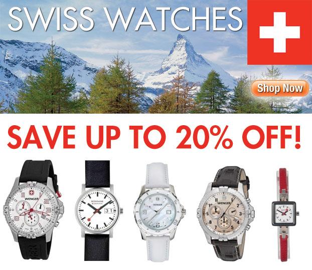 Swiss Watches - Save Up To 20% Off! - WatchCo.com