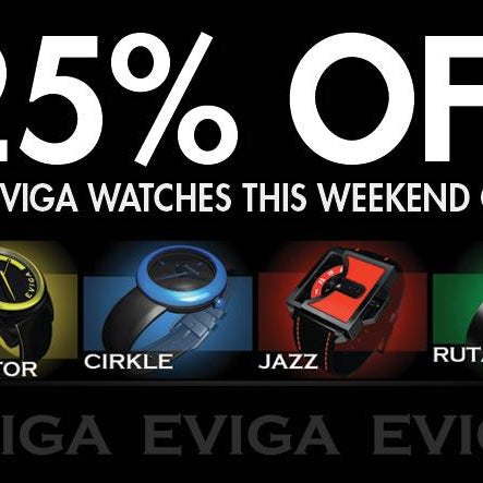 25% Off all Eviga Watches: this weekend only - WatchCo.com
