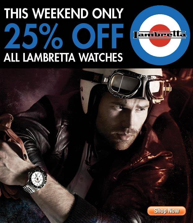 This Weekend Only: 25% Off All Lambretta Watches - WatchCo.com