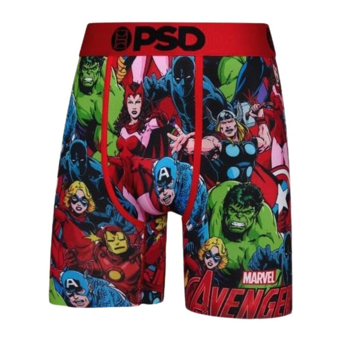 PSD Men's Multicolor Avengers Squad Boxer Briefs Underwear - 423180200-MUL