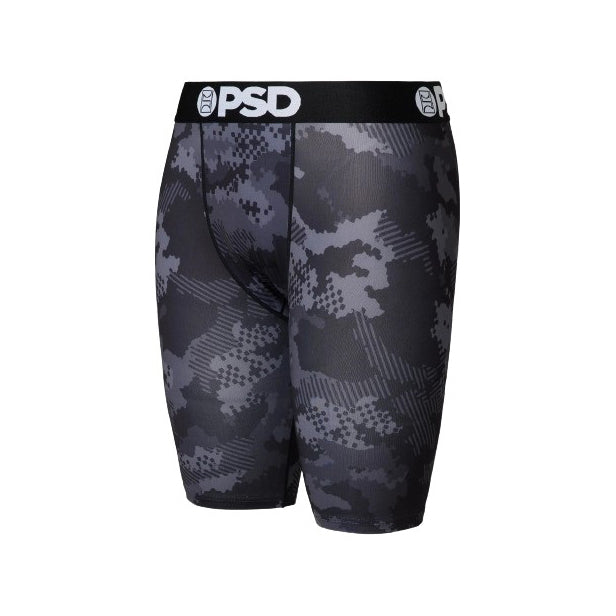 PSD Men's Multicolor Night Camo Pro Tight 9" Boxer Shorts Underwear - 124180094-MUL