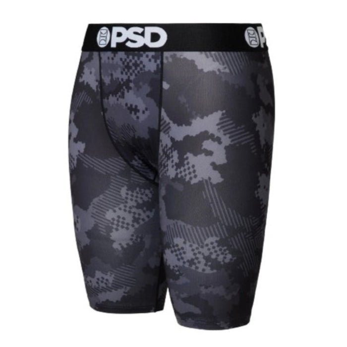 PSD Men's Multicolor Night Camo Pro Tight 9" Boxer Shorts Underwear - 124180094-MUL