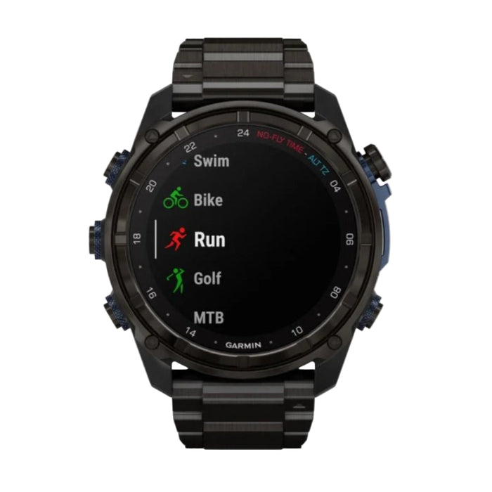 Garmin Unisex Black Descent Mk3i DLC 51mm Titanium Band Air Integration Dive Computer and Multisport GPS Smartwatch - 010-02752-13