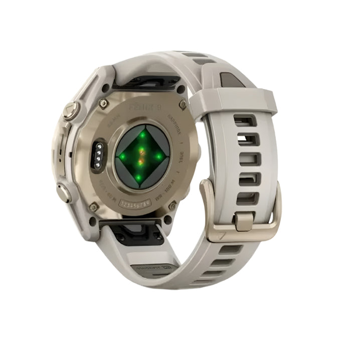 Garmin fēnix 8 Unisex Soft Gold with Dark Sandstone Band Amoled Sapphire Long-Lasting Battery Life Dive-Rated Built-in LED Flashlight 43 Millimeters Premium Multisport GPS Smartwatch - 010-02903-10