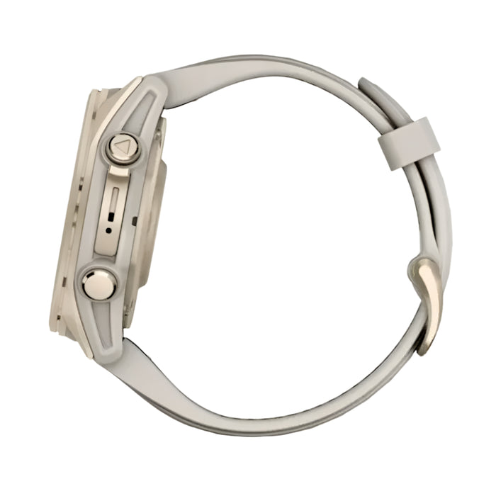 Garmin fēnix 8 Unisex Soft Gold with Dark Sandstone Band Amoled Sapphire Long-Lasting Battery Life Dive-Rated Built-in LED Flashlight 43 Millimeters Premium Multisport GPS Smartwatch - 010-02903-10