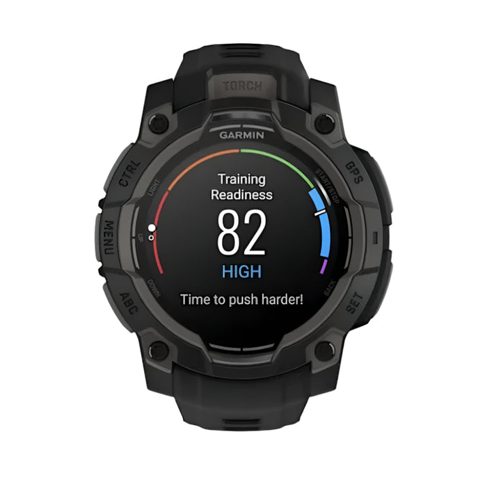 Garmin Instinct® 3 45 MM Unisex Black AMOLED Display Metal-Reinforced Bezel Built-in Flashlight Up To 18 Days Of Battery Life Rugged Outdoor GPS Smartwatch - 010-02936-00