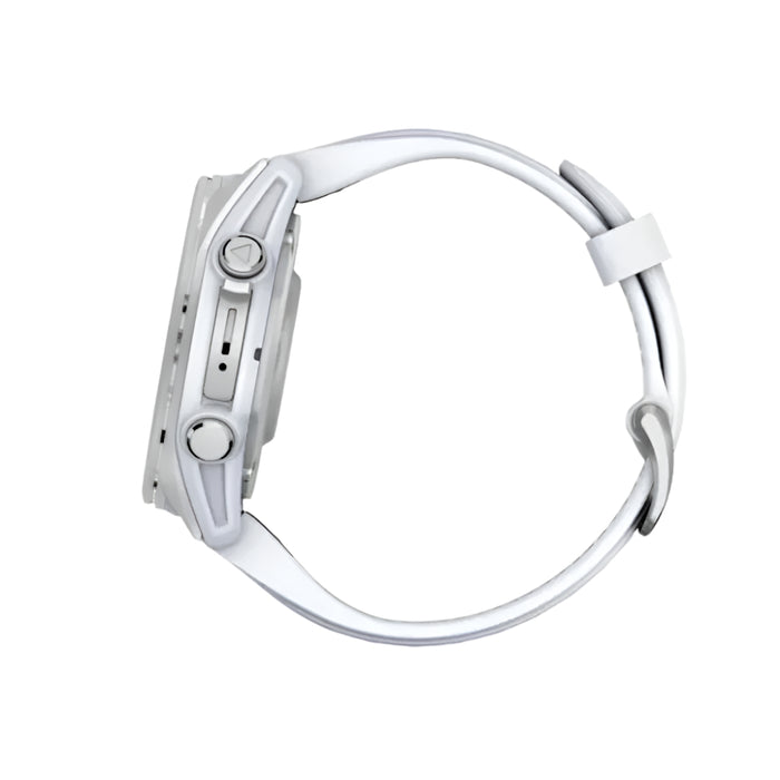 Garmin fēnix 8 Pro Unisex Silver With Whitestone Band Amoled Long-Lasting Battery Life Dive-Rated Built-in LED Flashlight 43 Millimeters Premium Multisport GPS Smartwatch - 010-02903-00