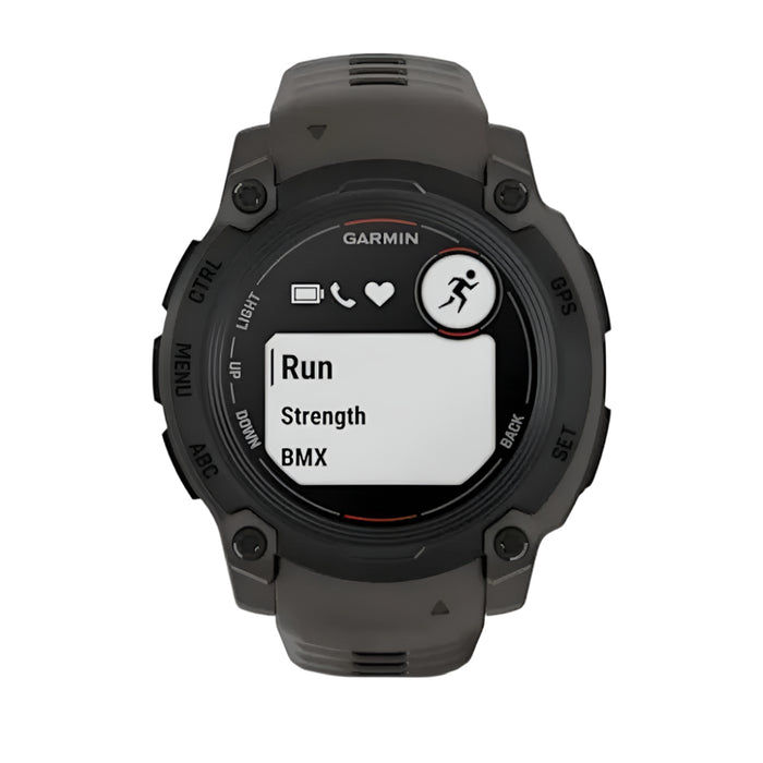 Garmin Instinct® E 40 MM Unisex Charcoal 24/7 Health Monitoring Wrist-Based Heart Rate Up To 16 Days Of Battery Life Rugged Outdoor GPS Smartwatch - 010-02932-00