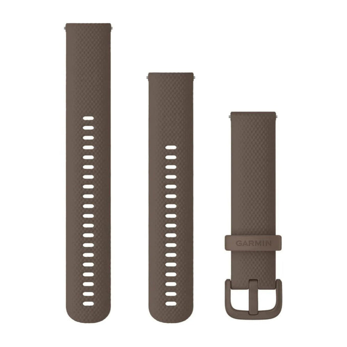 Garmin Unisex Cocoa Silicone And Hardware 20MM Quick Release Watch Band - 010-12924-81