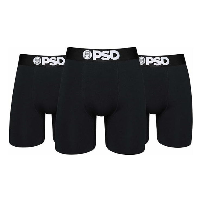 PSD Men's Multicolor Moisture-Wicking Fabric 95/5 Blk 3-Pack Boxer Briefs Medium Underwear - 322180160-MUL-M