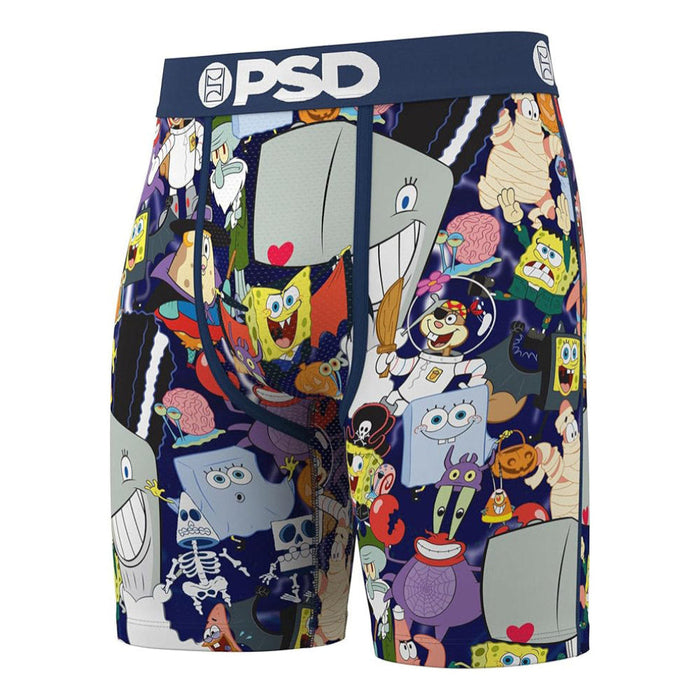 PSD Men's Multicolor Spongeboo Boxer Briefs Small Underwear - 325180104-MUL-S