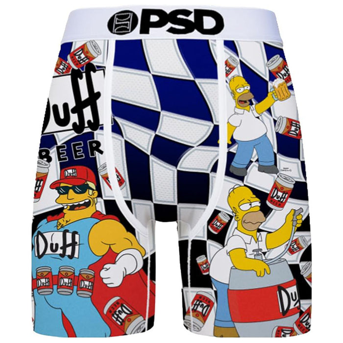 PSD Men's Multicolor Duff Check Boxer Brief Large Underwear - 224180104-MUL-L