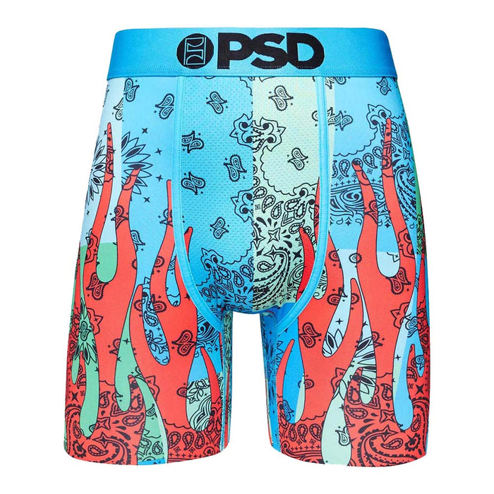 PSD Men's Multicolor Cool Bandana Flames Boxer Briefs Extra Large Underwear - 322180033-MUL-XL