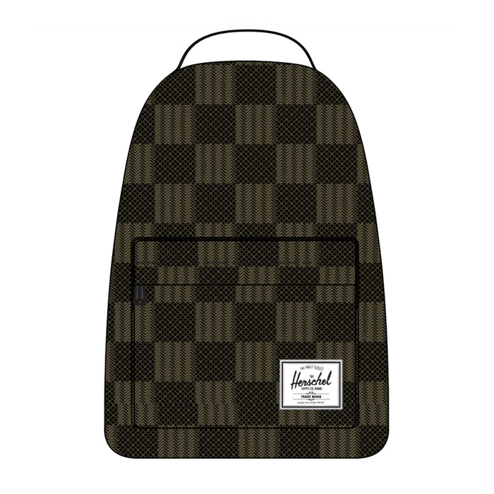 Herschel Miller Unique Durable Versatile Backpack, Black Checkered Textile - 10789-04967