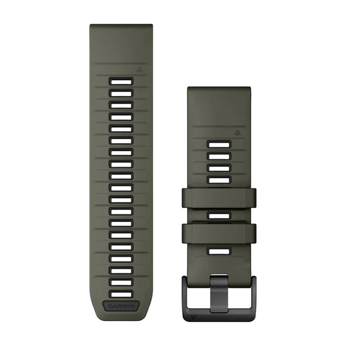 Garmin Unisex Olive Drab/Black Silicone 26MM QuickFit Watch Band - 010-13393-12