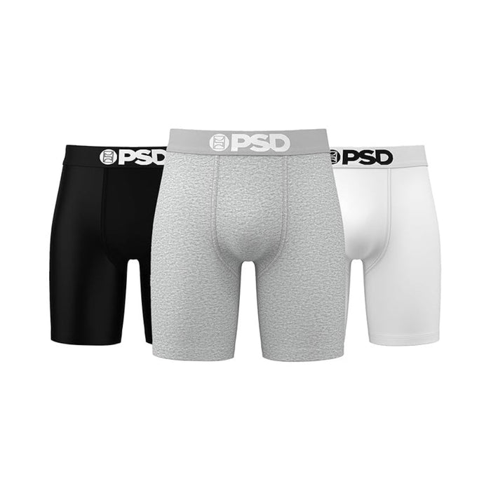 PSD Men's Multicolor Neutrals Cotton 3 Pack Boxer Briefs Large Underwear - 224180170-MUL-L