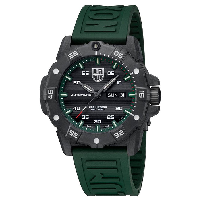 Luminox Men's Black and Green Dial Green Rubber Band Automatic Watch - XS.3877