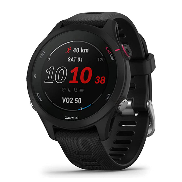 Garmin Forerunner 255 Slate Gray Smaller GPS Running Advanced Insights Long-Lasting Battery Smartwatch - 010-02641-00