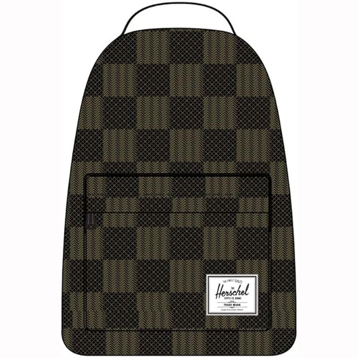 Herschel Unisex Black Checkered Textile 3L Miller Backpack