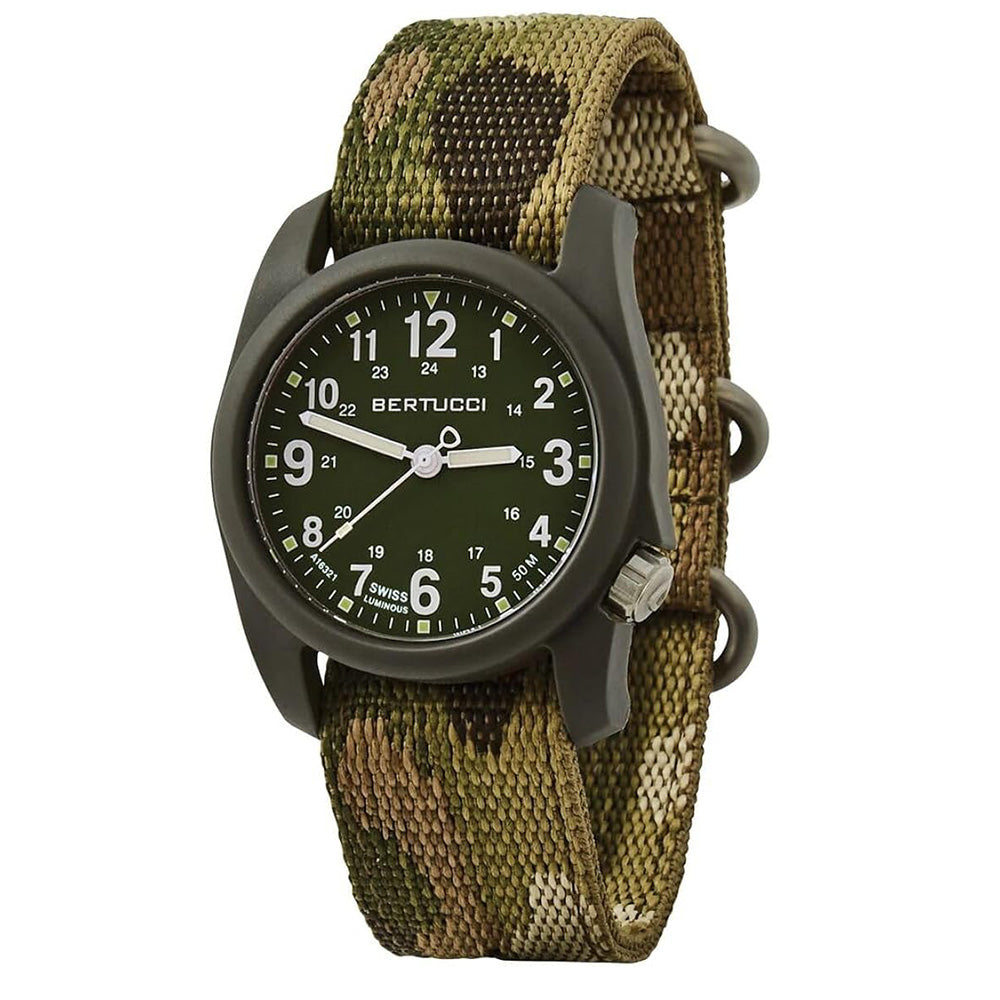 Bertucci DX3 CAMO Men's Olive Dial Multicam C-Type Camo Webbing Nylon ...