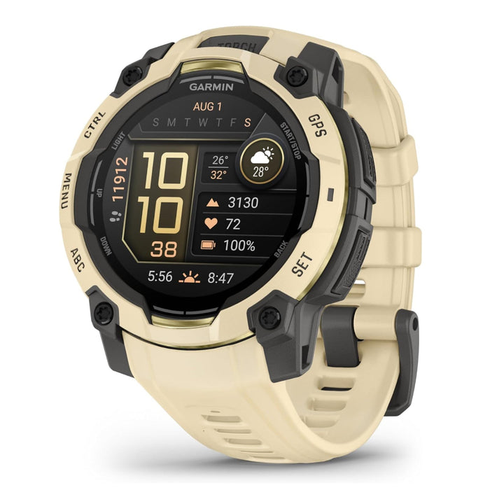 Garmin Unisex Citrine With Citrine Band 45 MM AMOLED Display Built-in Flashlight Alpine Rush Collection Limited Edition Color Instinct® 3 Rugged Outdoor GPS Smartwatch - 010-02936-02