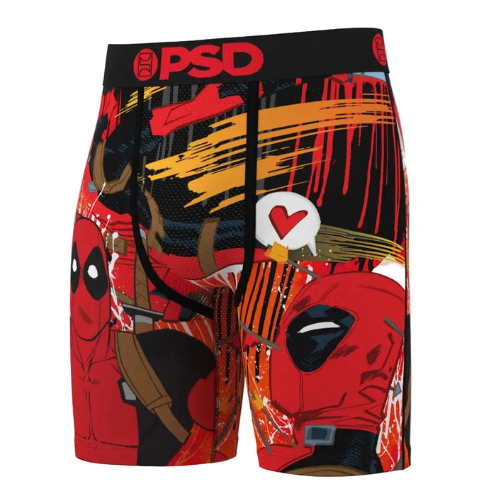 PSD Men's Multicolor Deadpool Drip Boxer Briefs Small Underwear - 425180117-MUL-S