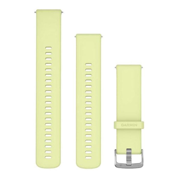 Garmin Unisex Citron Silicone With Silver Hardware 22MM Quick Release Watch Band - 010-13406-11