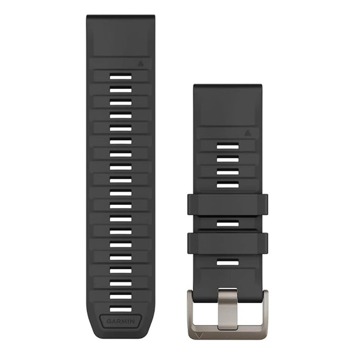 Garmin Unisex Graphite Silicone 26MM QuickFit Watch Band - 010-13393-07