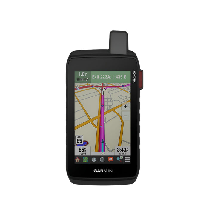 Garmin Montana® 710i Unisex Black Satellite Imagery And Maps For Routing On Roads Or Trails Rugged GPS Handheld Navigator With Built-in InReach® Technology For SOS And 2-way Texts In Remote Areas - 010-02964-00