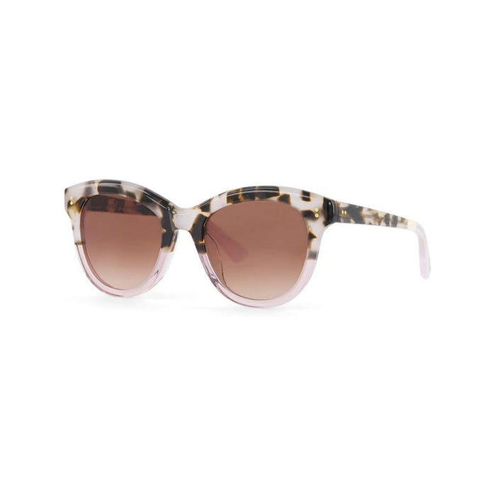 TOMS Women's Vintage Tortoise Pink Fade Brown Gradient Gwyneth Round Sunglasses - 10021689