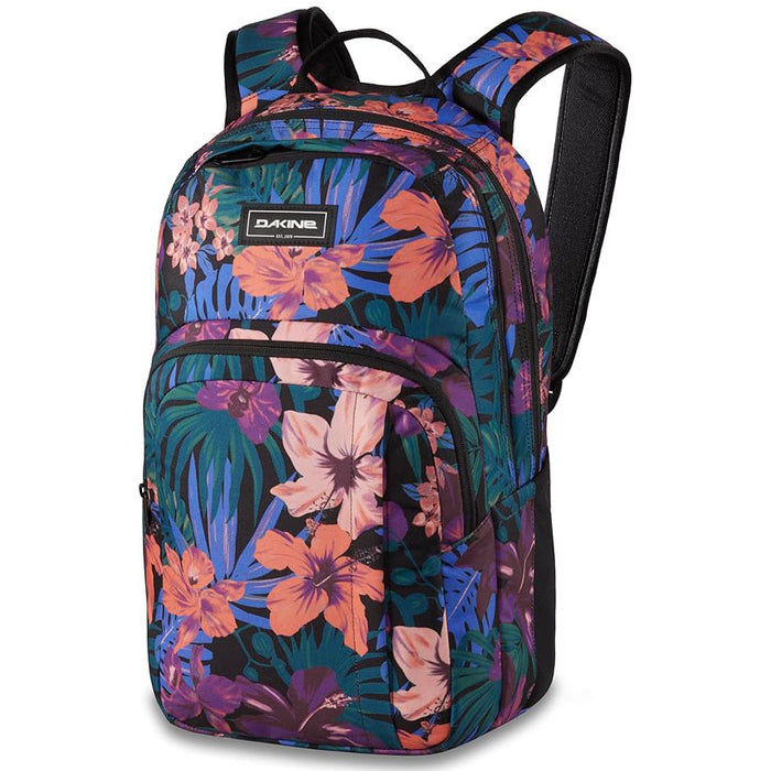 Dakine Campus Unisex Black Tropidelic M 25L One Size Backpack - 10002634-BLACKTROPIDELIC