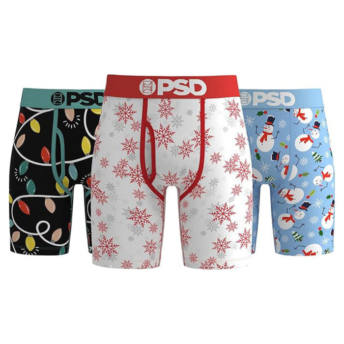 PSD Men's Multicolor Jolly Modal 3-Pack Boxer Briefs Medium Underwear - 425180104-MUL-M