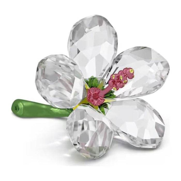 Swarovski Unisex White Glass Small Florere Hibiscus Figurine - 5690534