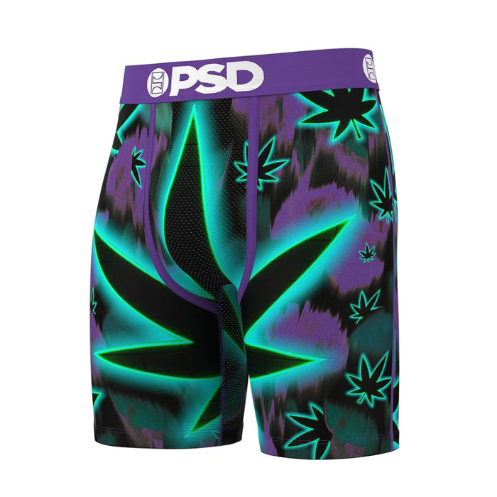 PSD Men's Multicolor Dizzy Neon 7 Inch Inseam Moisture-Wicking 4-Way Stretch Boxer Briefs XX-Large Underwear - 125180105-MUL-XXL
