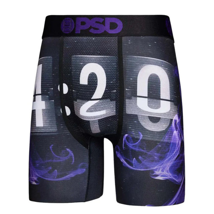 PSD Men's Black It's 4:20 Breathable Boxer Briefs Large Underwear - 123180138-BLK-L