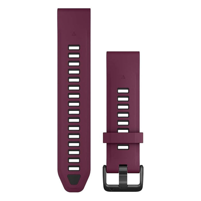 Garmin Unisex Merlot/Graphite Silicone 20MM QuickFit Watch Band - 010-13391-04