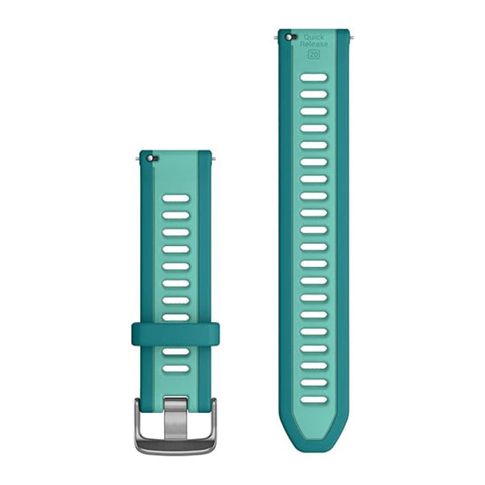 Garmin Unisex Turquoise/Aqua Silicone 20 MM Quick Release Watch Band - 010-11251-AJ