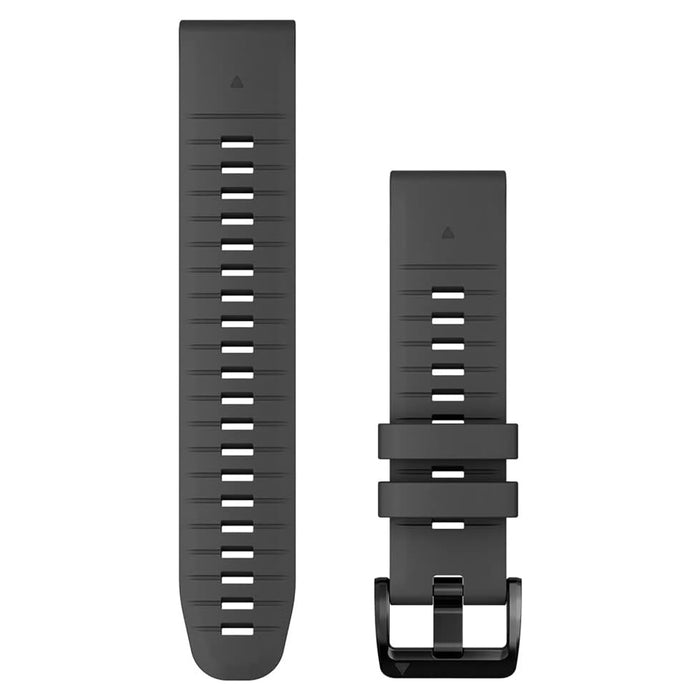 Garmin QuickFit 22 mm Graphite Silicone Watch Band - 010-13280-09
