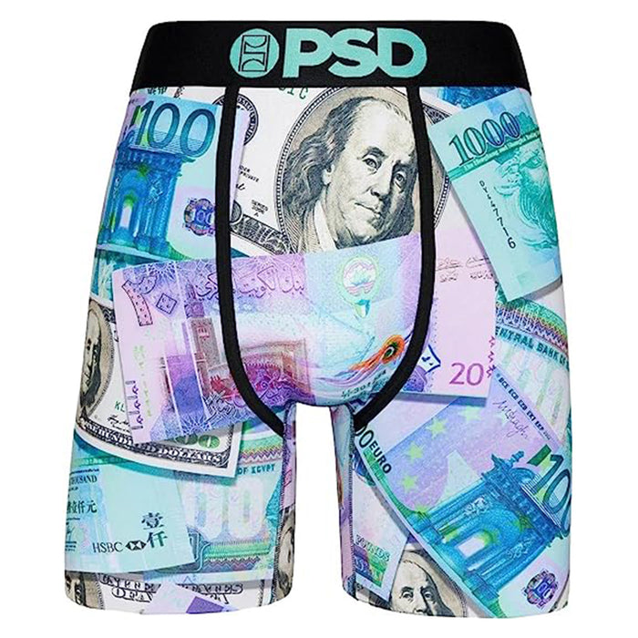 PSD Men's Multicolor World Currency Boxer Briefs Underwear - 323180105-MUL