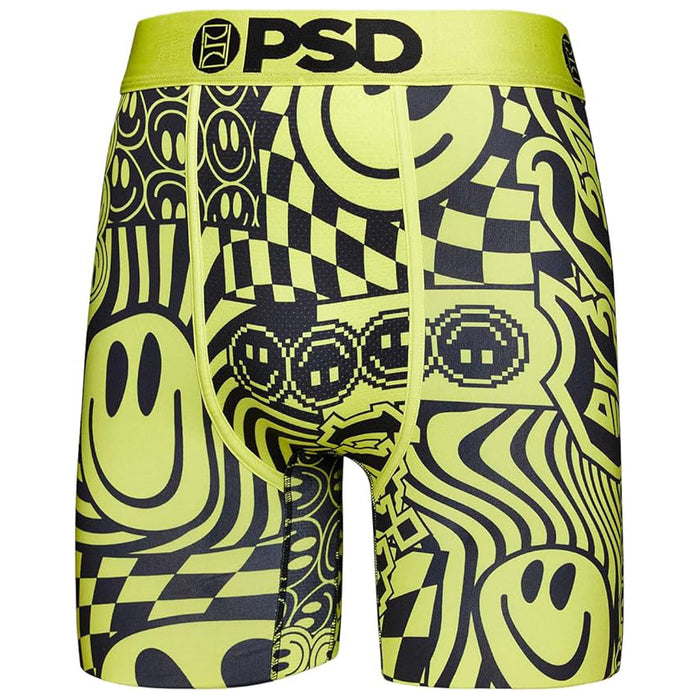 PSD Men's Yellow Neon Smiles Boxer Briefs Underwear - 123180096-YEL
