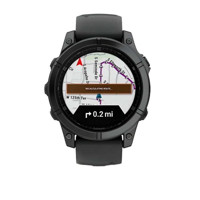 Garmin fēnix E Unisex Slate Gray Steel with Black Band Amoled Long-Lasting Battery Life 47 Millimeters Premium Multisport GPS Smartwatch - 010-03025-03