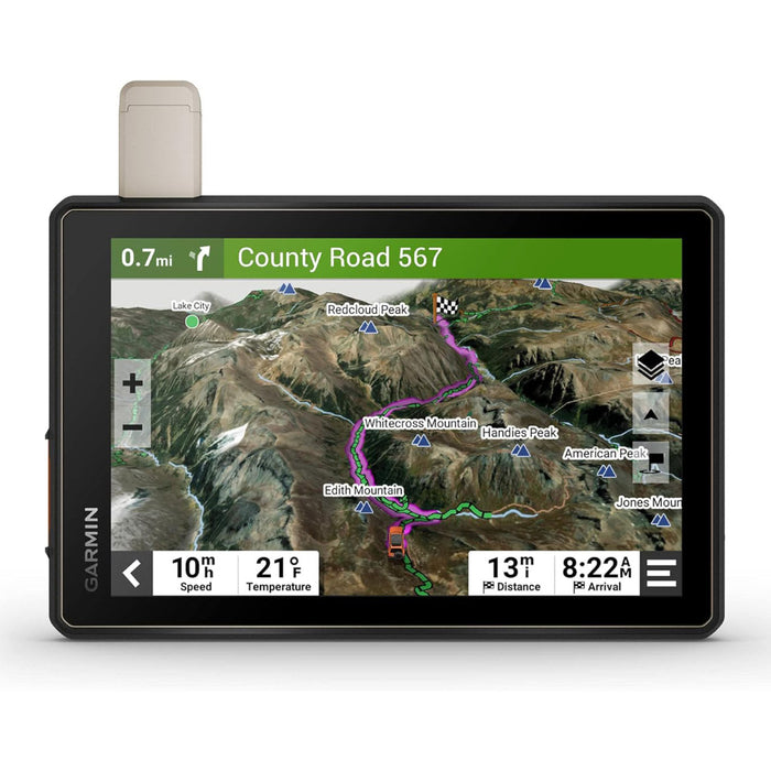 Garmin Tread Overland Unisex Black Rugged Built In Mapping iOverlander Ultrabright Display All-Terrain Navigator - 010-02508-00