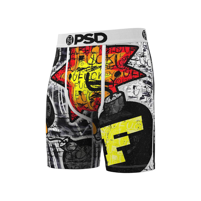 PSD Men's Multicolor F Bomb Boxer Briefs Small Underwear - 125180098-MUL-S