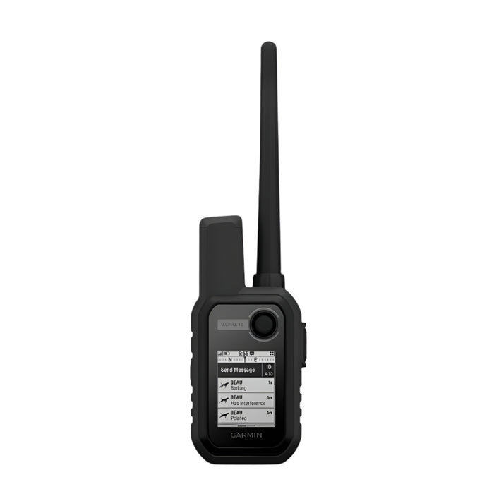 Garmin Alpha 10 Handheld Black Compact Tracking And Training Handheld Use On Its Own or With Smartphone/Garmin Dog Tracking Devices - 010-02290-50