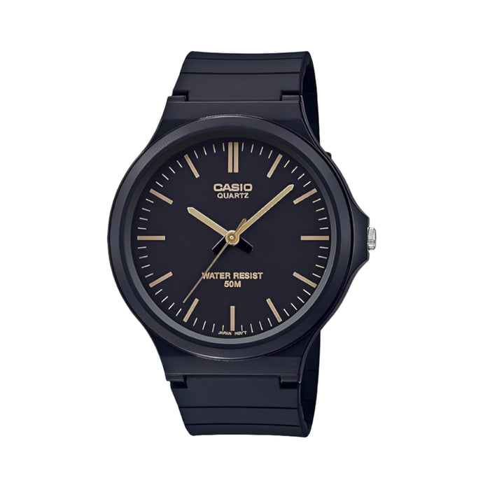 Casio Unisex Black Dial Black Resin Band Analog Quartz Watch - MW-240-1E2VDF