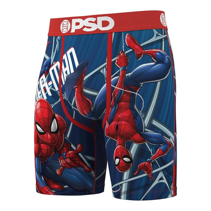 PSD Men's Multicolor Marvel Webbed Up Standard Length Boxer Briefs Extra Large Underwear - 425180114-MUL-XL